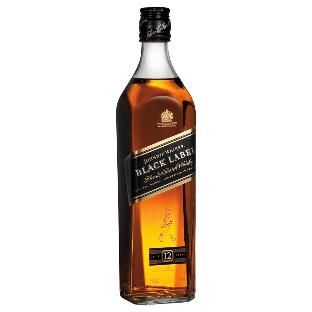 Johnny Walker Black Label Whisky 70cl – "De Druiventros"