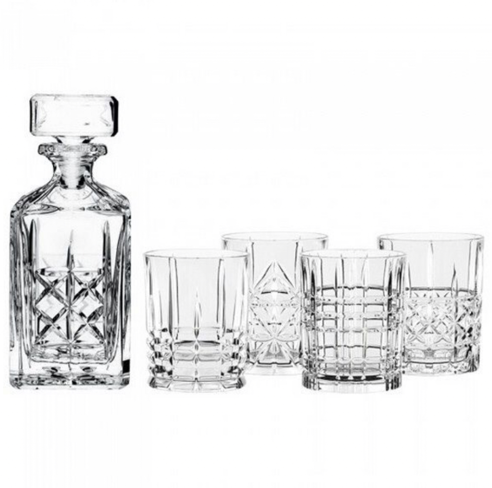 Caro Square whisky karaf Krosno 750 ml - Whiskey Glazen Shop